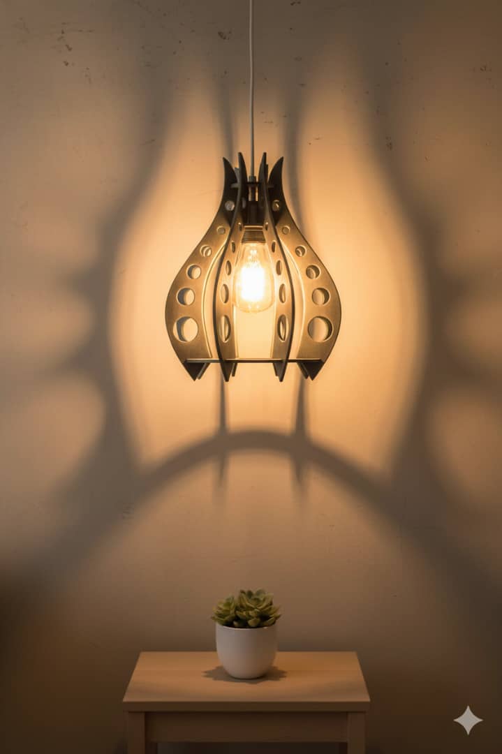 لوستر سقفی مدل فلزی